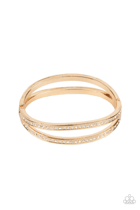 Paparazzi A Show of FIERCE - Gold Bracelet