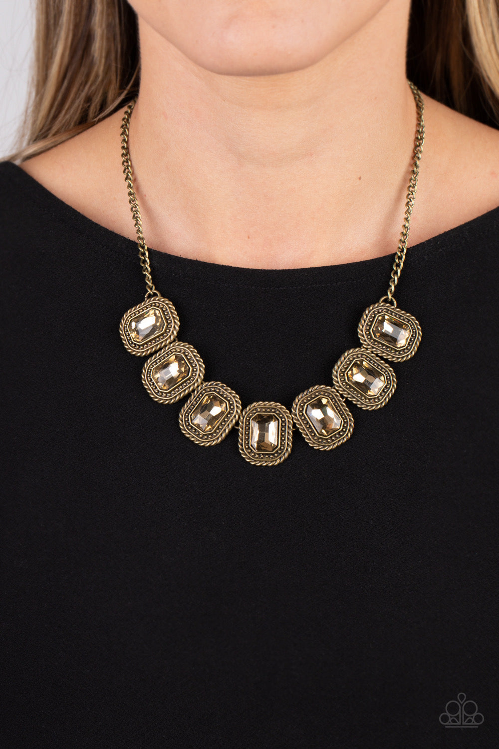 Iced Iron - Brass Necklace