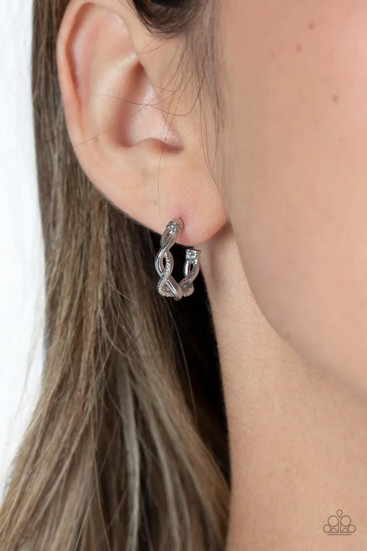 Infinite Incandescence - Silver Hoop Earring