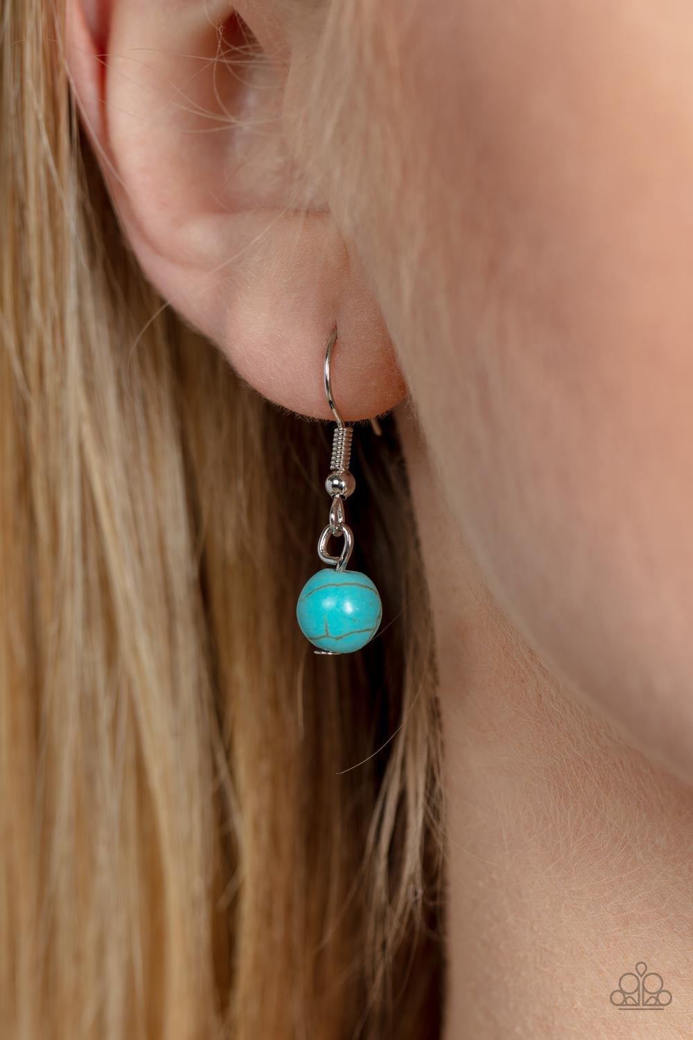 Paparazzi Badlands Butterfly - Blue Necklace - Pusher P