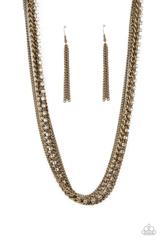 Free To CHAINge My Mind - Brass Necklace