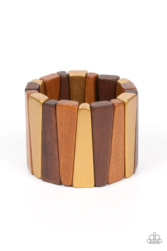 Paparazzi Bahama Boardwalk - Brown Bracelet -Paparazzi Jewelry Images