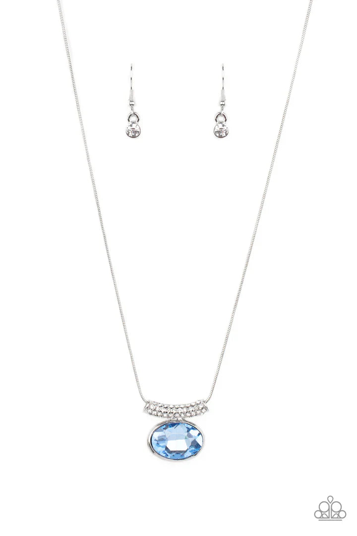 Paparazzi Pristinely Prestigious - Blue Necklace Paparazzi Jewelry Images