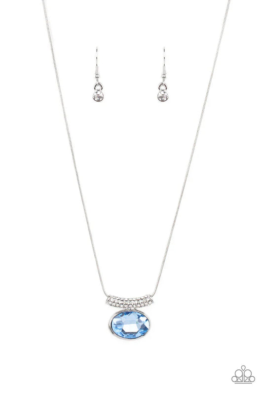 Paparazzi Pristinely Prestigious - Blue Necklace Paparazzi Jewelry Images