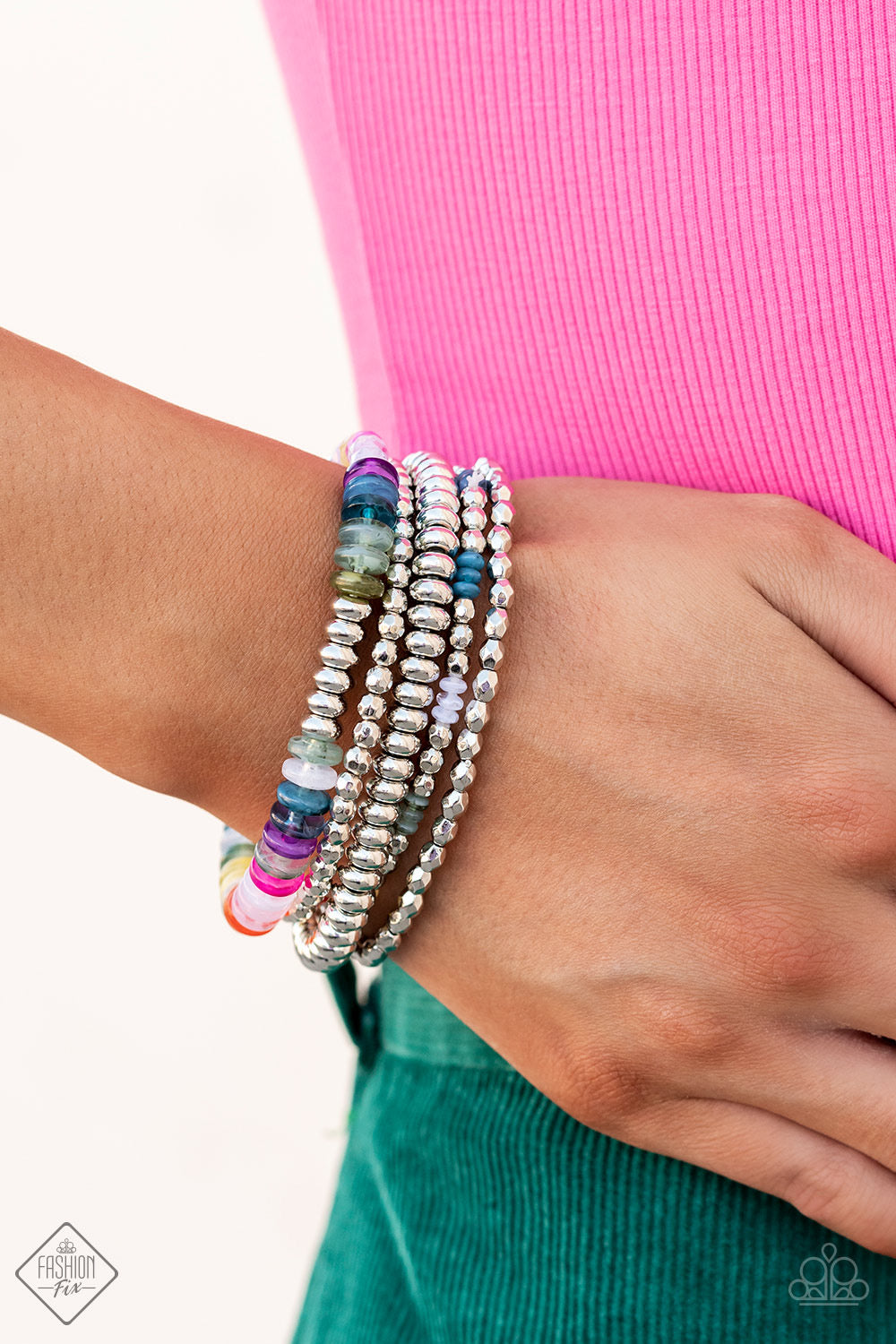 2 Piece Set October 2022 Fashion Fix-Newly Neverland - Multi Necklace & Pristine Pixie Dust Bracelet