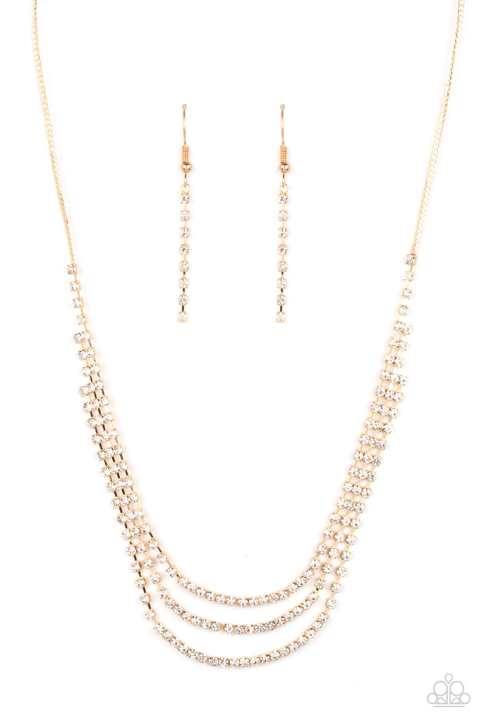 Surreal Sparkle - Gold Necklace | Paparazzi Accessories