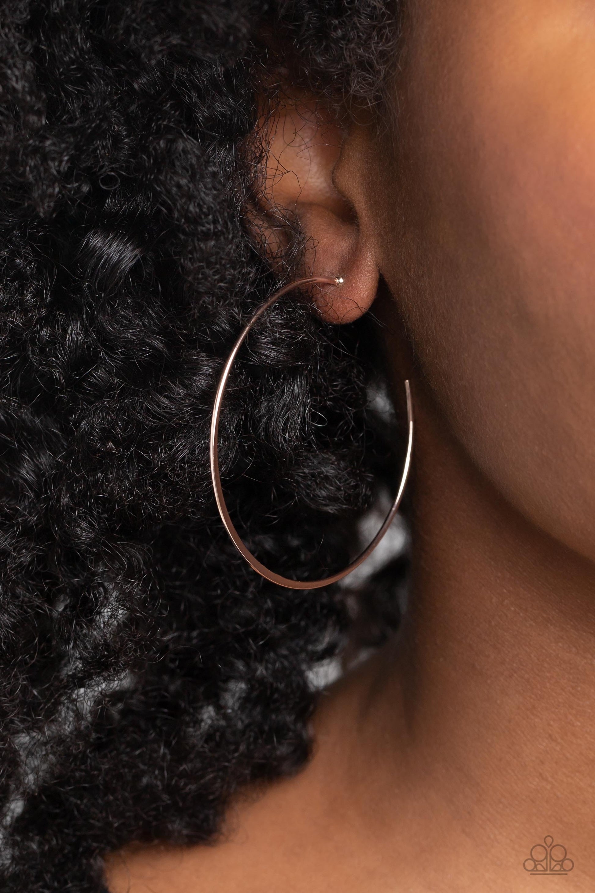 Paparazzi Seize the Sheen - Rose Gold Earrings