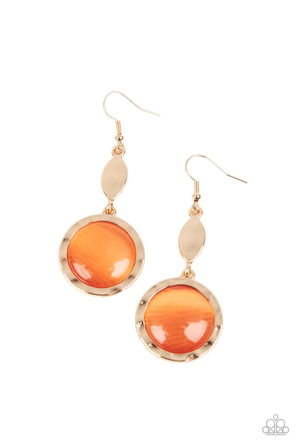 2pc set: Magic Carpet Cruise - Orange Necklace & Magically Magnificent - Orange Earrings