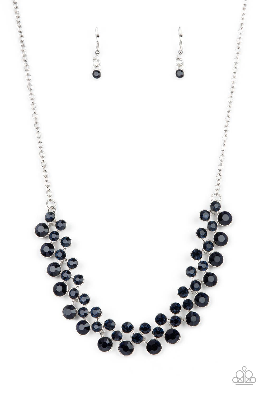 Won The Lottery - Blue Necklace - Silver | Paparazzi Accessories