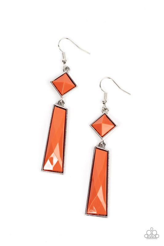 Paparazzi Hollywood Harmony - Orange Earrings Paparazzi Jewelry Images