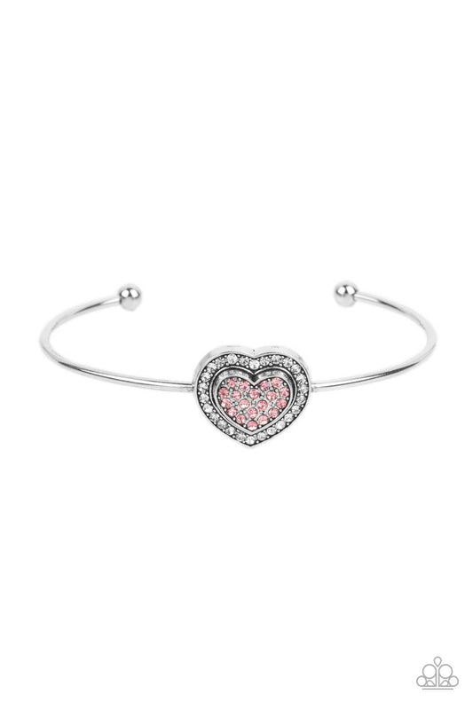Paparazzi Stunning Soulmates - Pink Bracelet -Paparazzi Jewelry Images