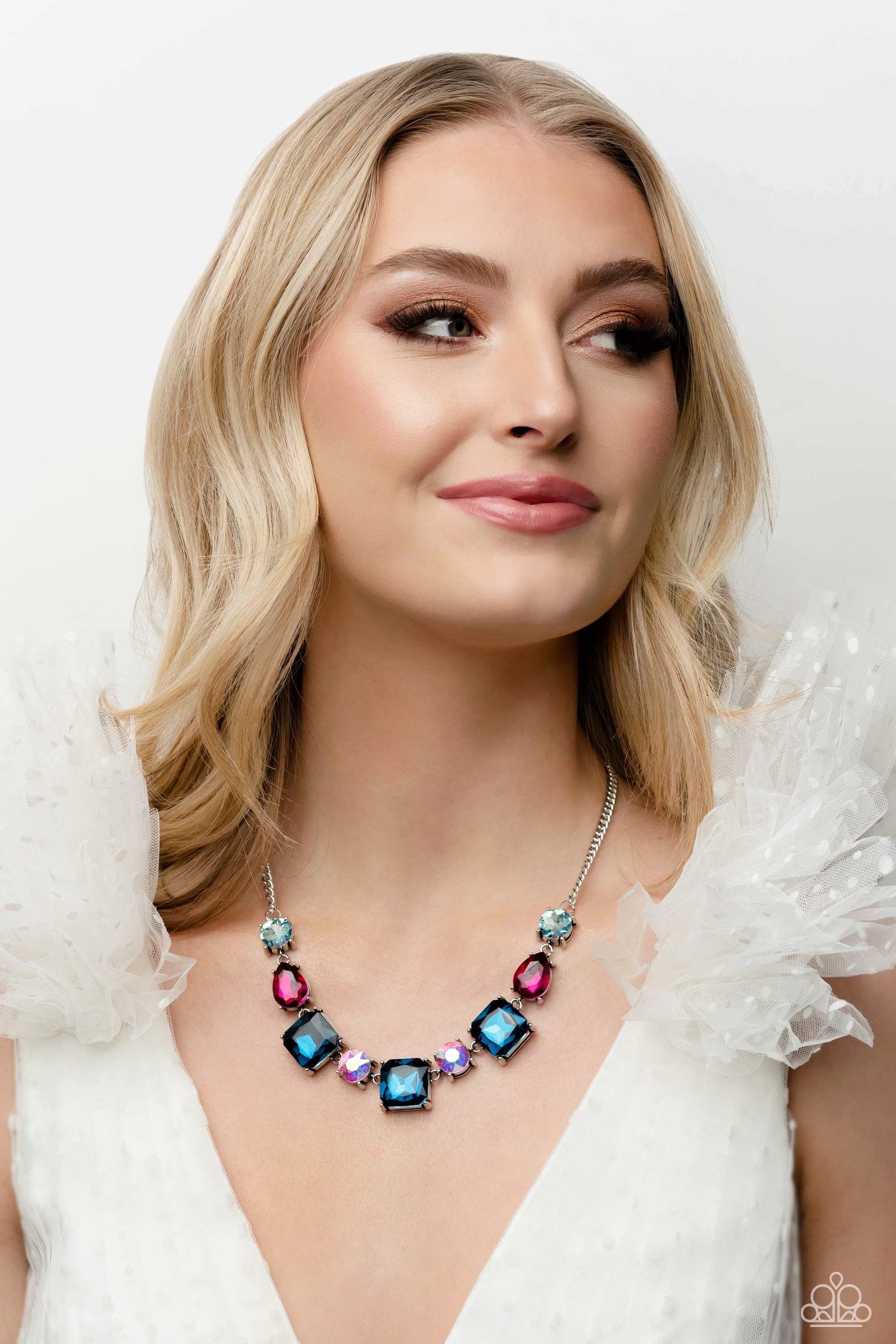 Paparazzi Elevated Edge - Multi Necklace- March 2023 Life of the Party