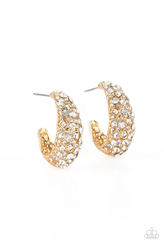 Glamorously Glimmering - Gold Earrings