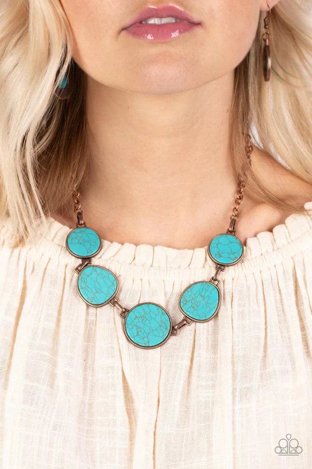 Paparazzi Santa Fe Flats - Copper Necklace Paparazzi Jewelry Images