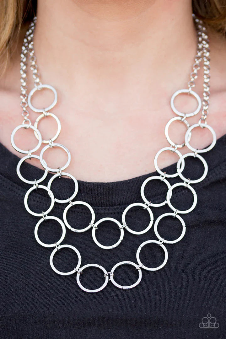 Bling The Alarm - Silver Necklace