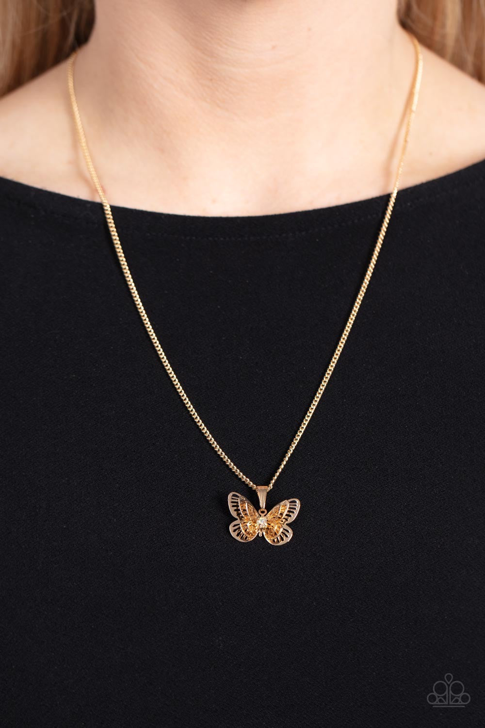High-Flying Fashion - Butterfly Multi Necklace
