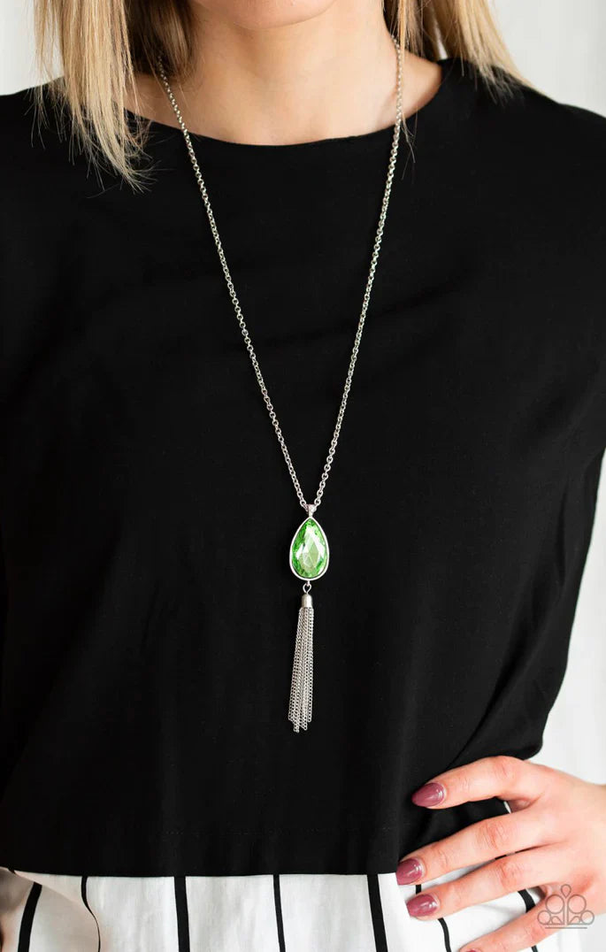 Paparazzi Elite Shine - Green Necklace Paparazzi Jewelry Images