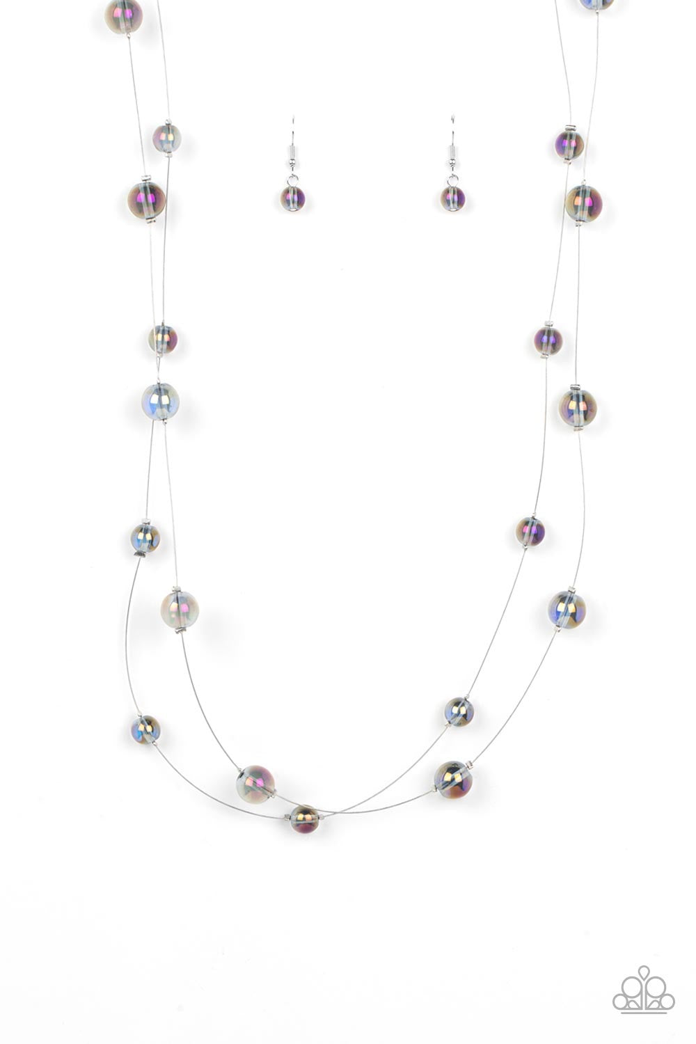 Paparazzi 2pc Set: Interstellar Illusions - Purple Necklace & Optical Auras - Purple Bracelet