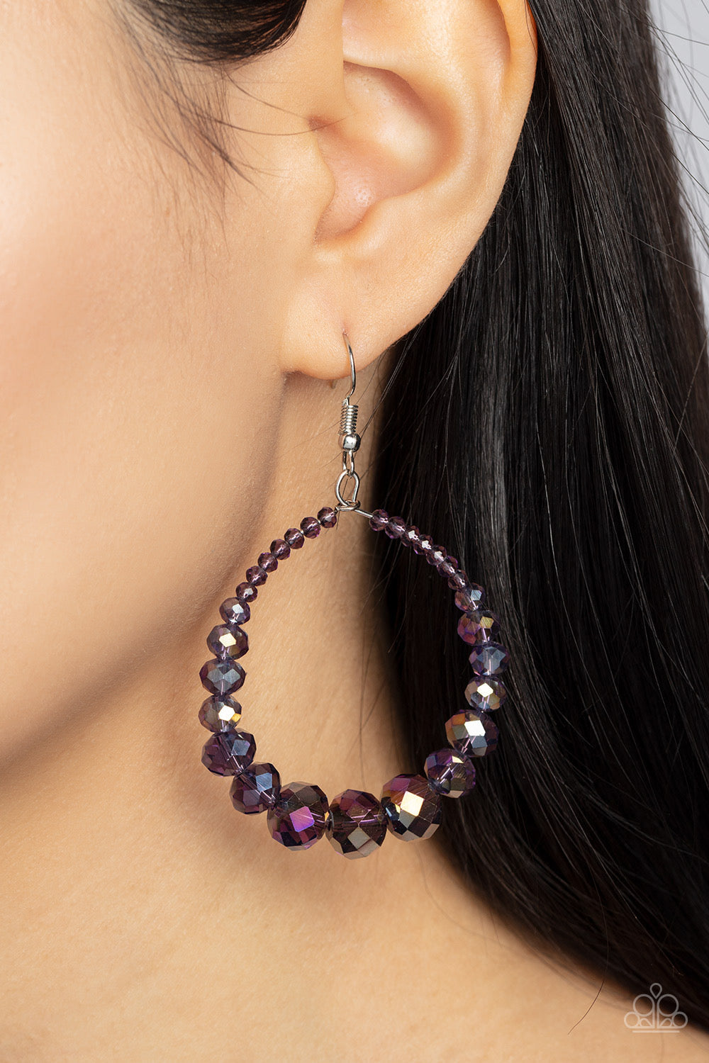 Paparazzi Astral Aesthetic - Purple Earrings -Paparazzi Jewelry Images