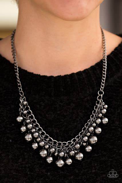 Heels and Hustle - Black Necklace