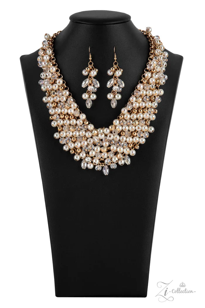 Sentimental 2021 Zi Collection White Pearl Pusher P Necklace