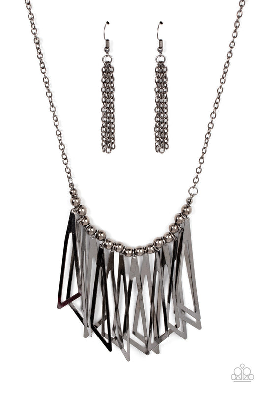 Paparazzi Industrial Jungle - Black Necklace -Paparazzi Jewelry Images