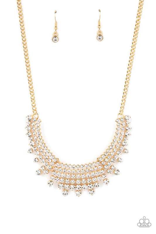 Shimmering Song - Gold Necklace - Paparazzi Jewelry