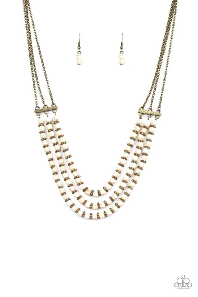 Terra Trails - White Necklace