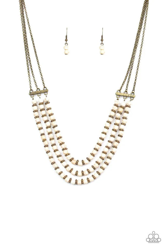 Terra Trails - White Necklace