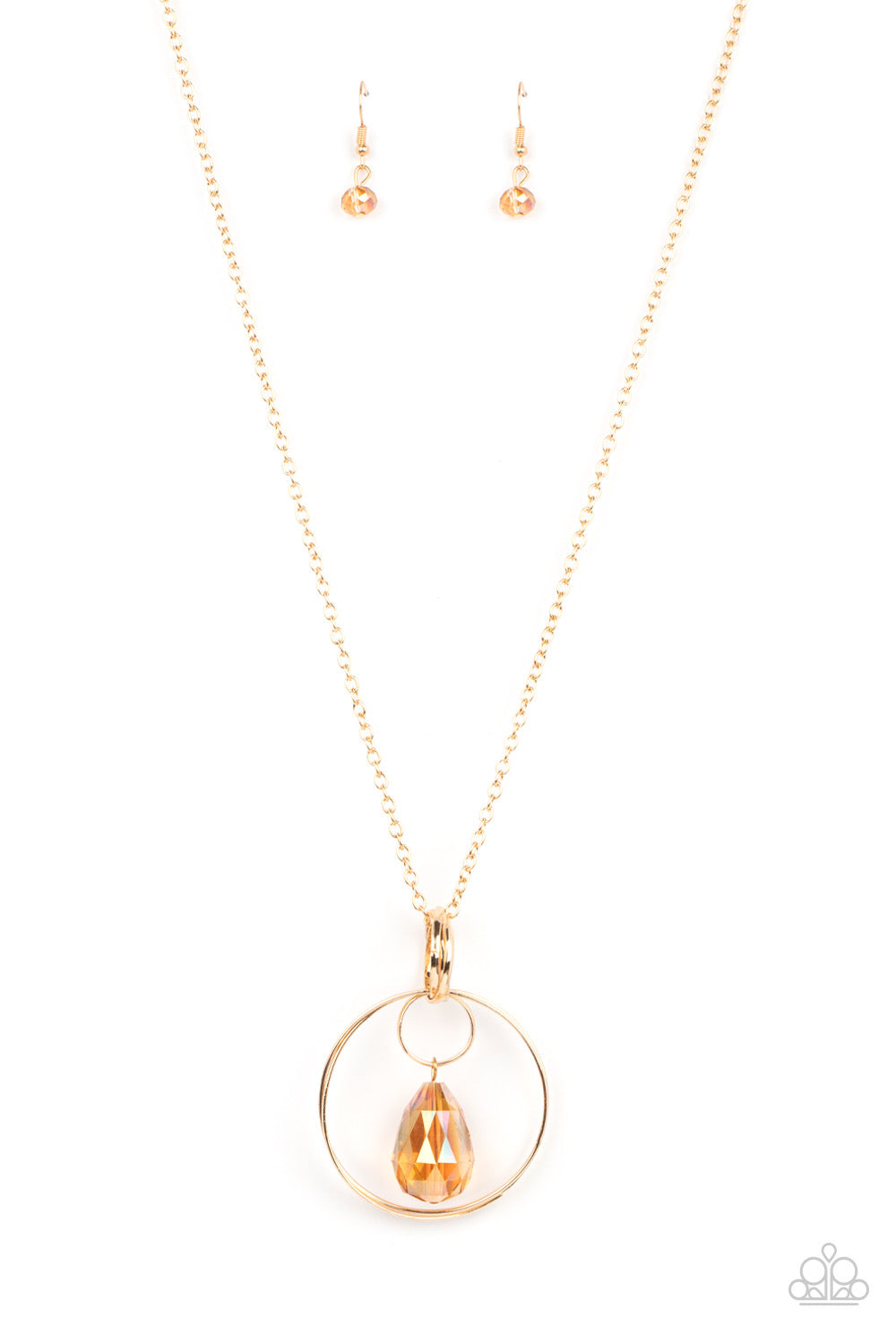 Paparazzi Swinging Shimmer - Gold Necklace -Paparazzi Jewelry Images