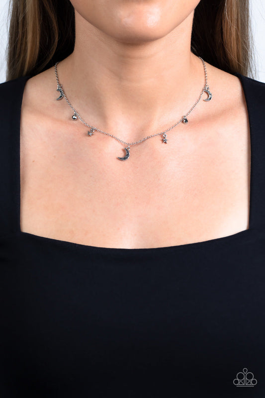 Paparazzi Lunar Lagoon - Silver Necklace