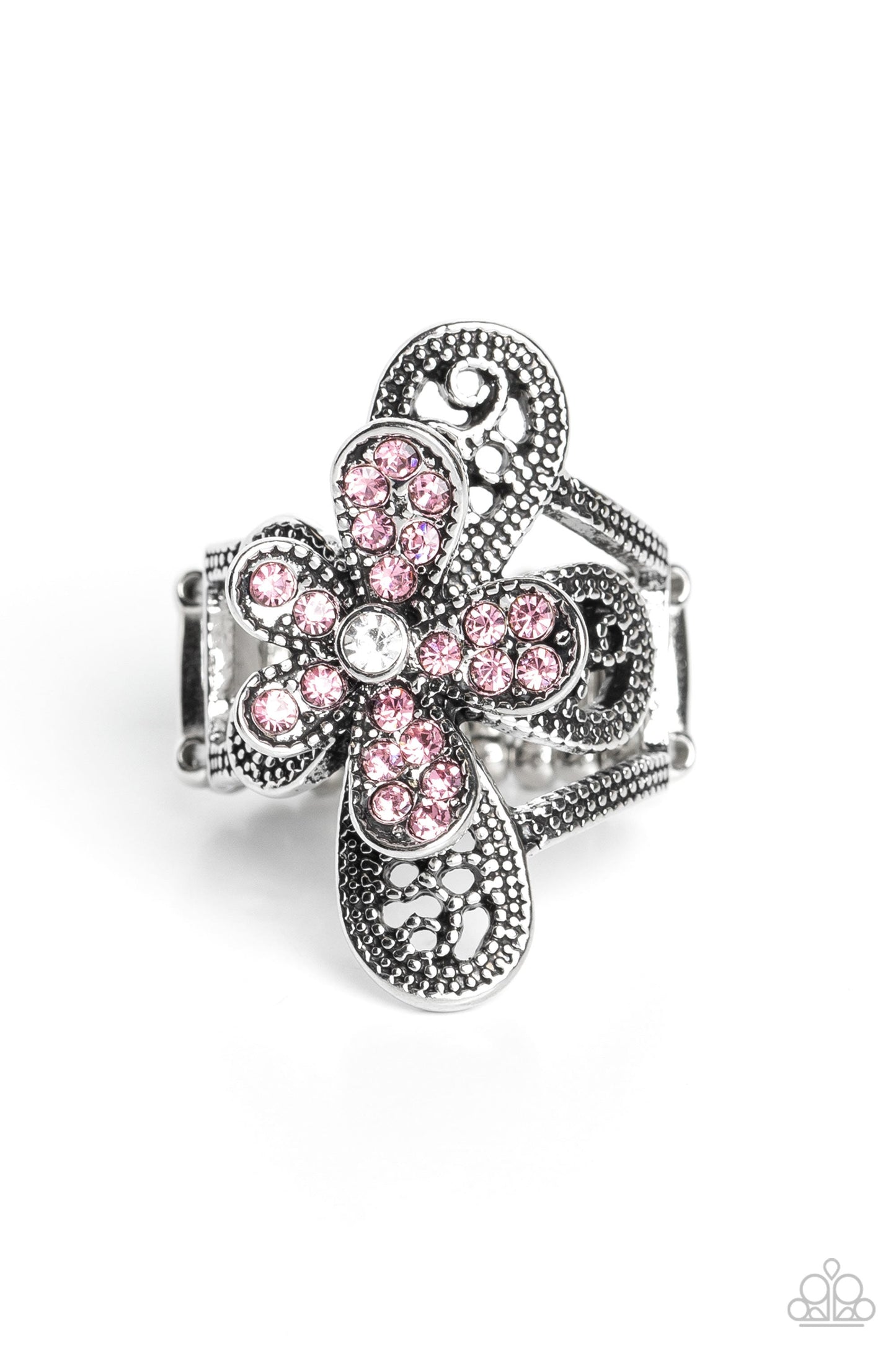 Paparazzi Garden Escapade - Pink Ring-Paparazzi Jewelry Images