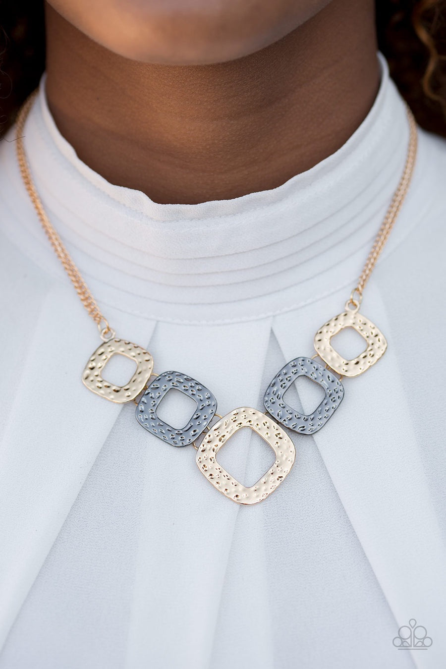 Paparazzi Wild Catch - Multi Gold Necklace - Pusher P