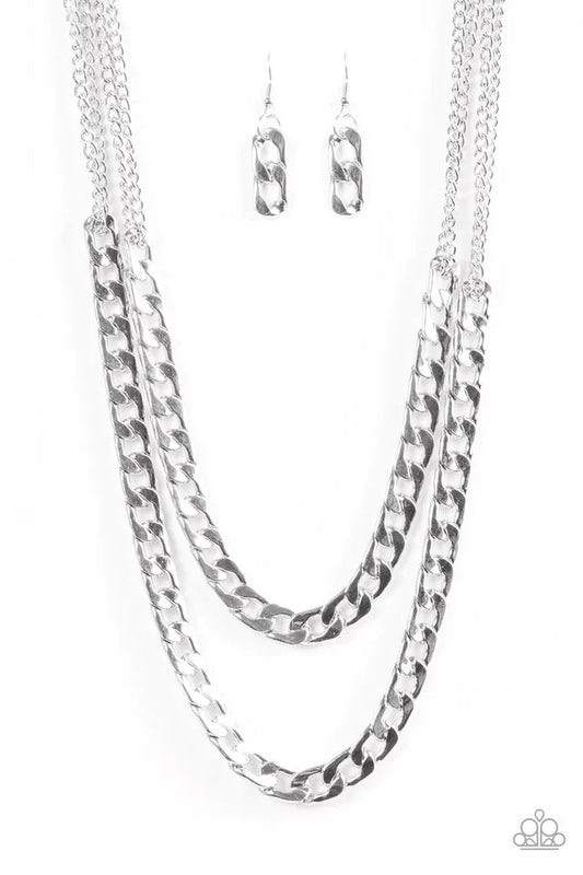 Hit ‘Em Up - Silver Necklace