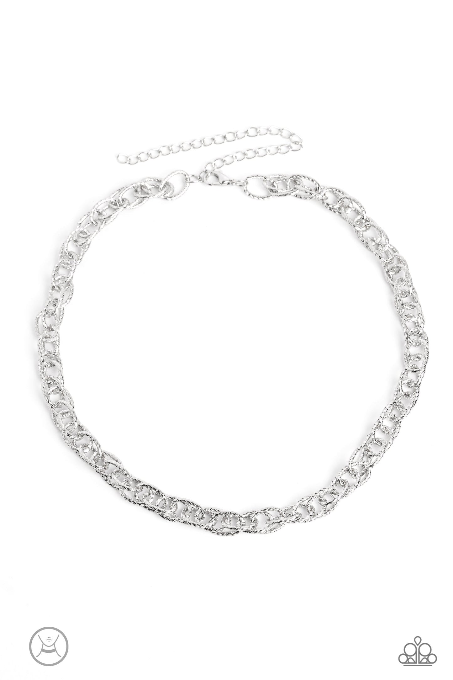 Paparazzi If I Only Had a CHAIN - Silver Choker Necklace
