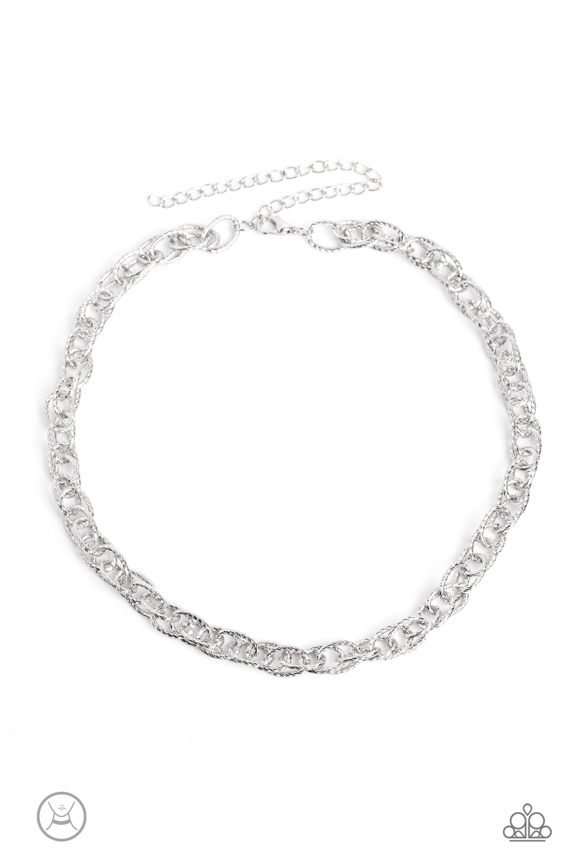 Paparazzi If I Only Had a CHAIN - Silver Choker Necklace