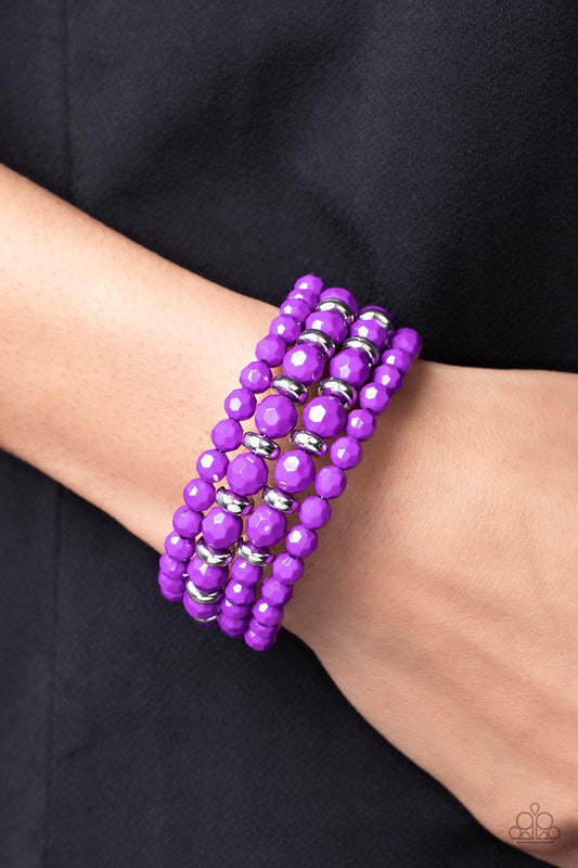 Paparazzi Its a Vibe - Purple Bracelet - Pusher P