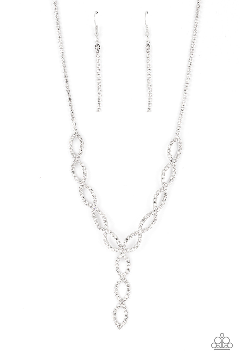 Paparazzi Infinitely Icy - White Necklace - Pusher P