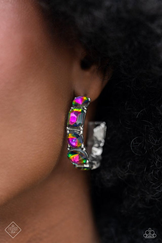 Blazing Bow - Multi Oil Spill Earrings - June 2023 Fashion Fix