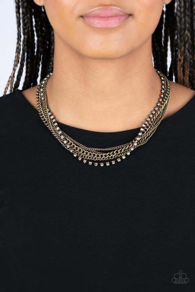 Free To CHAINge My Mind - Brass Necklace