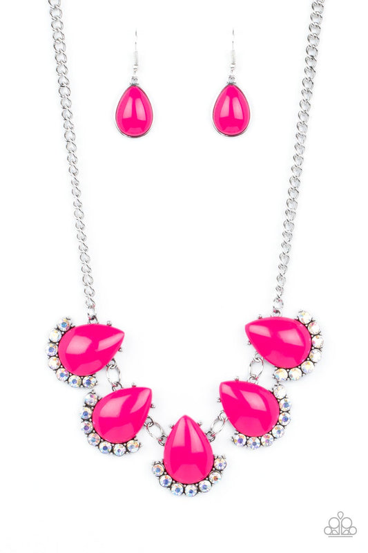 Pink Jewelry - Paparazzi Ethereal Exaggerations - Pink Necklace Paparazzi Jewelry images
