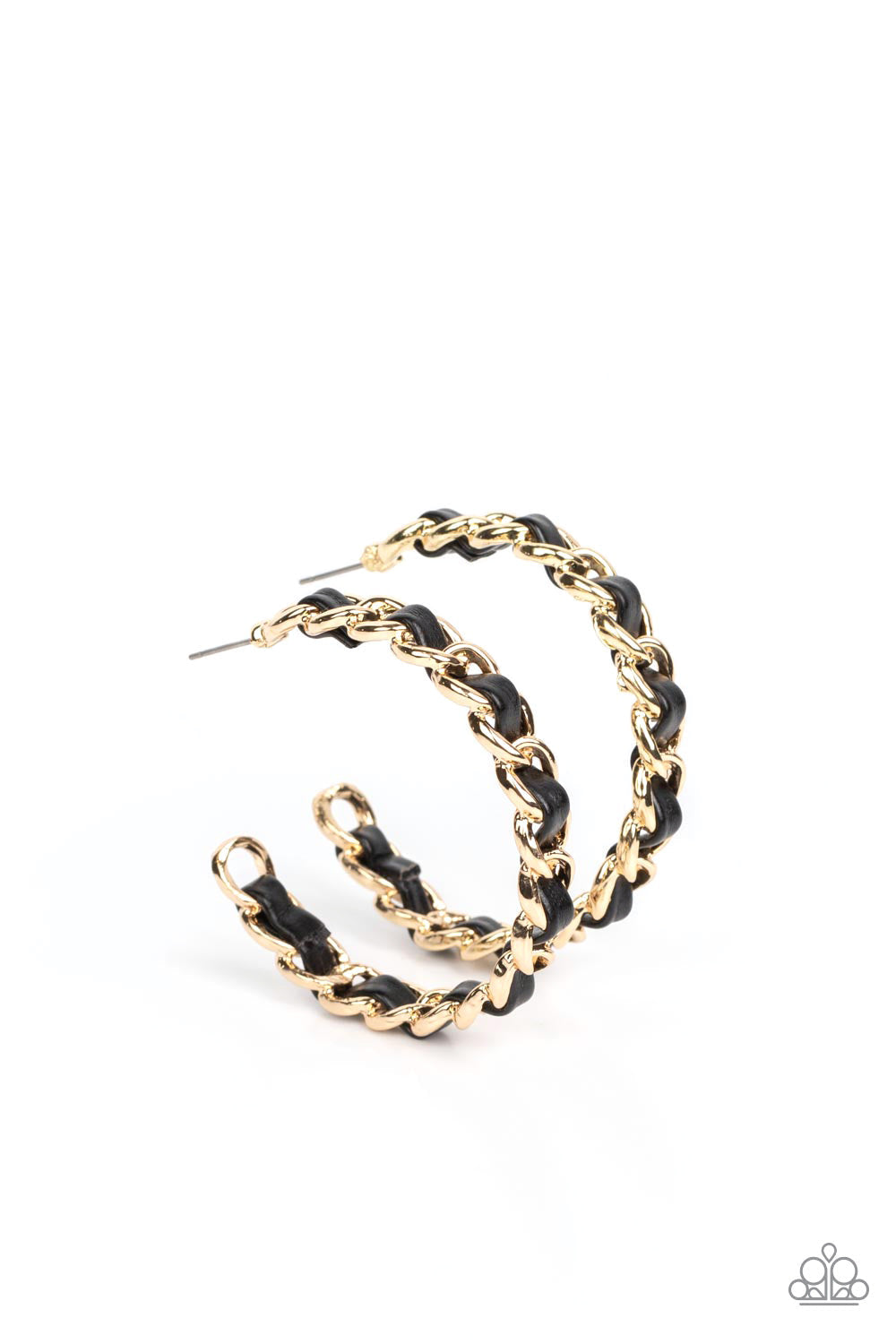 Paparazzi Industrial Incantation - Gold Earrings -Paparazzi Jewelry Images
