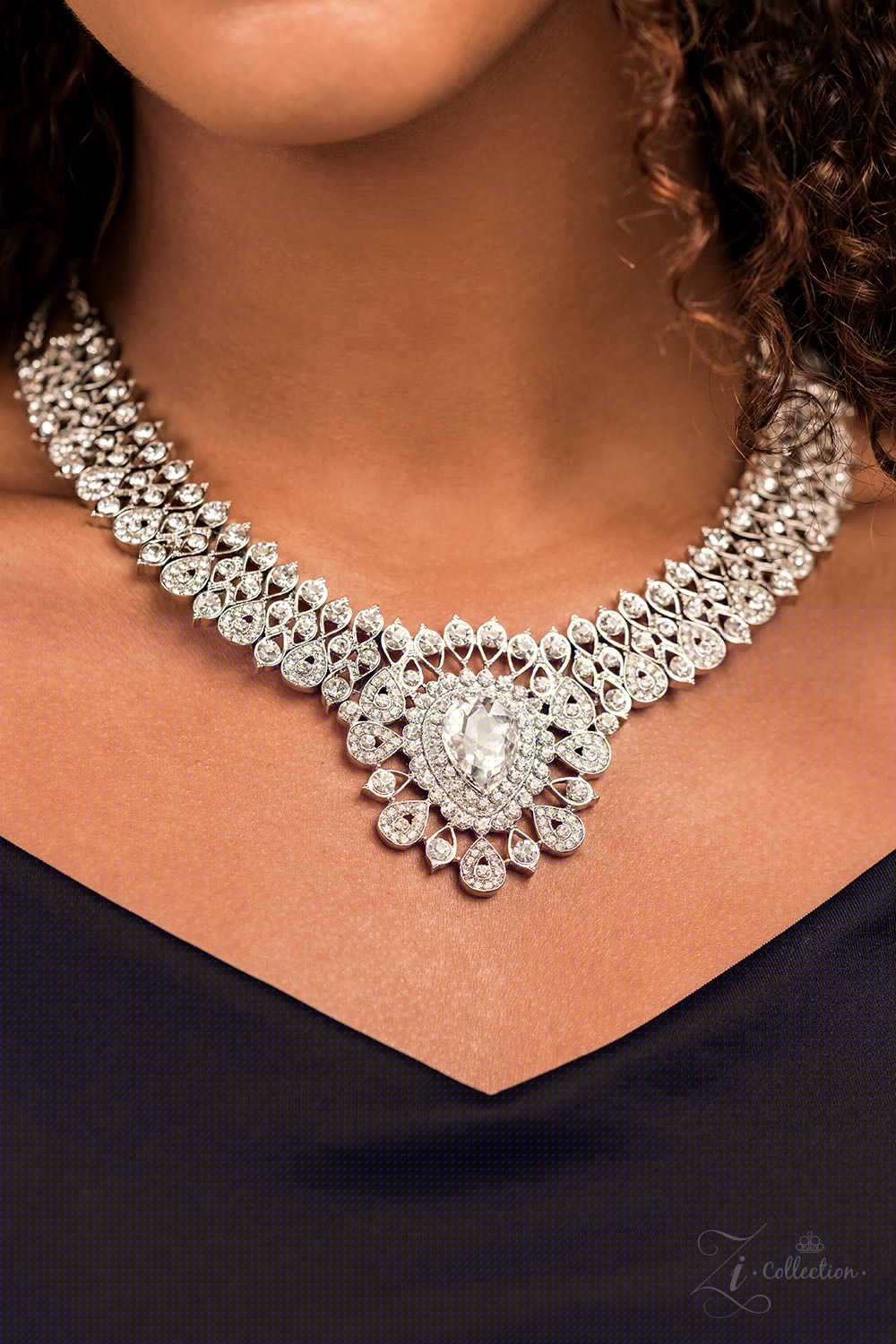 Paparazzi 2022 Zi Collection: Exquisite Necklace - Pusher P Paparazzi jewelry images