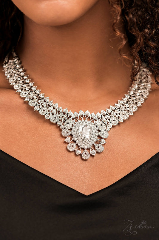 Paparazzi 2022 Zi Collection: Exquisite Necklace - Pusher P Paparazzi jewelry images