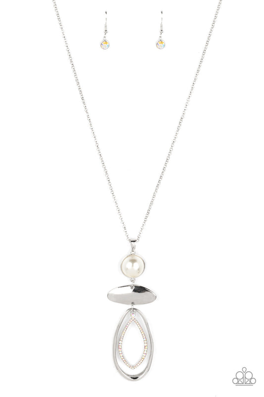 Modern Day Demure - White Necklace