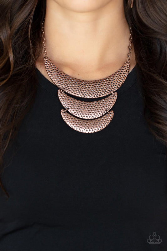 Paparazzi Moonwalk Magic - Copper Necklace