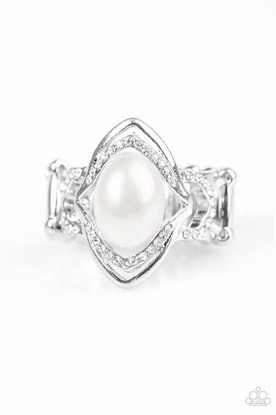 Positively Posh - White Ring