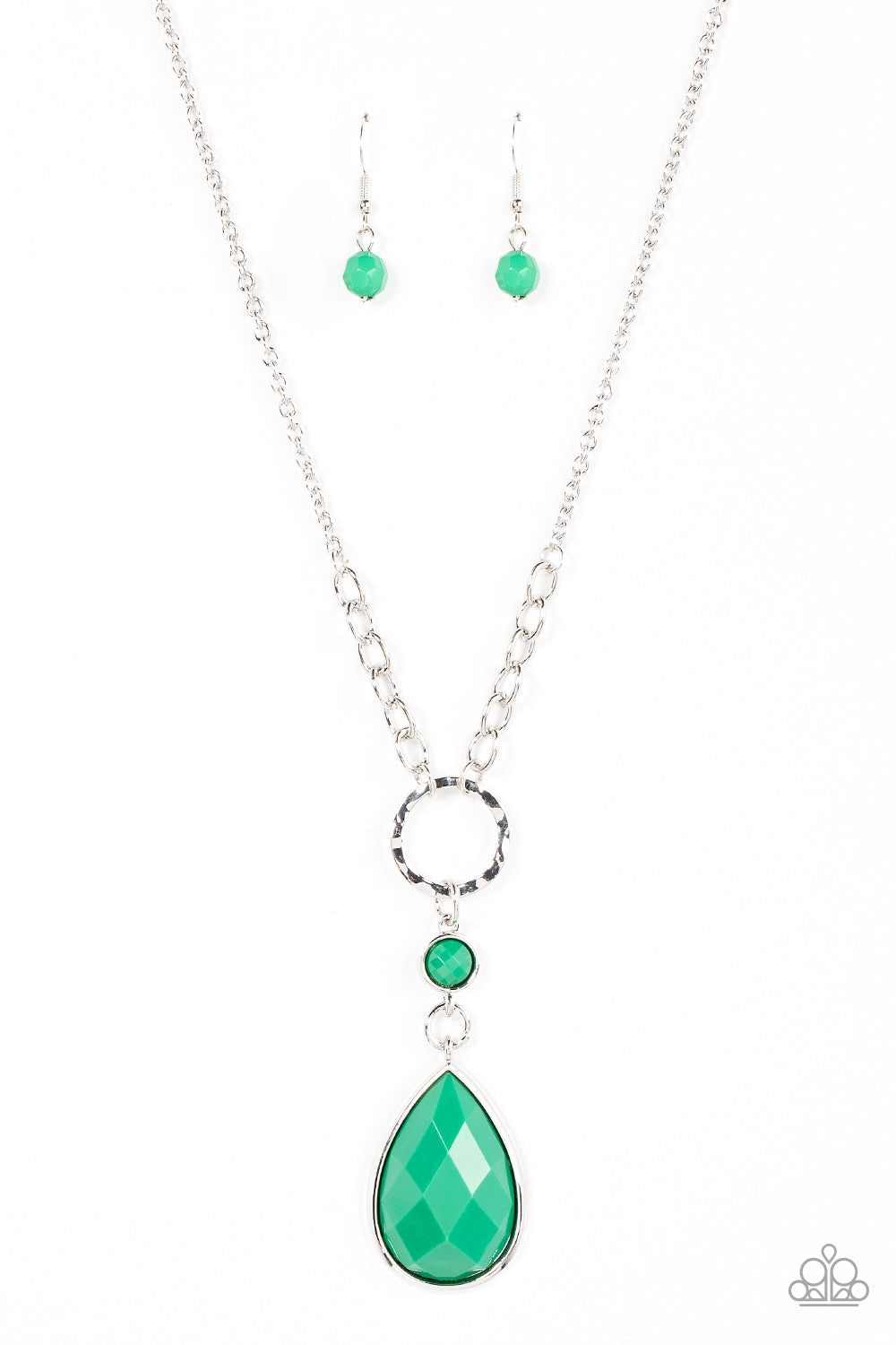 Paparazzi Valley Girl Glamour - Green Necklace - Pusher P