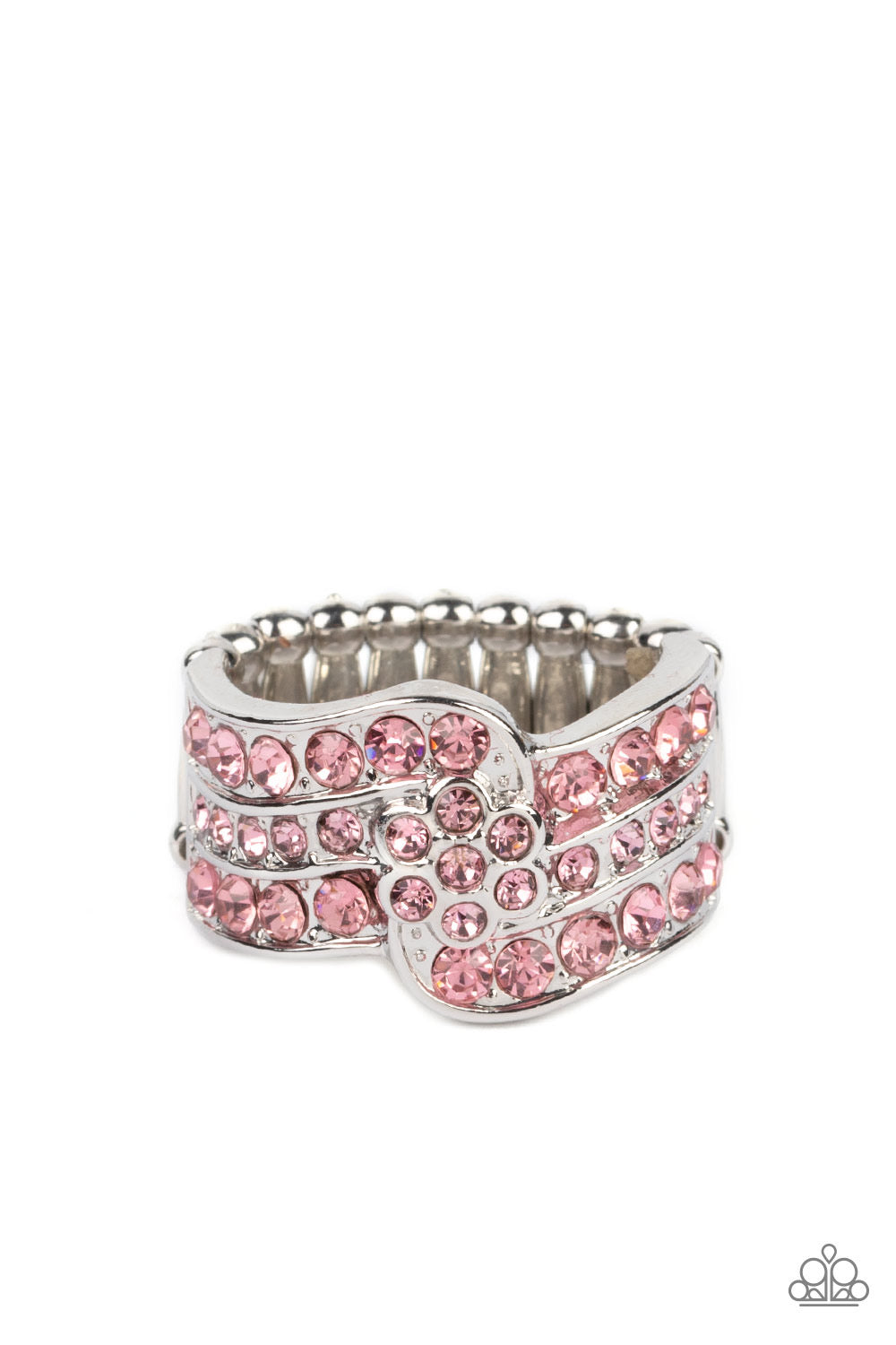 Paparazzi No Flowers Barred - Pink Ring - Pusher P