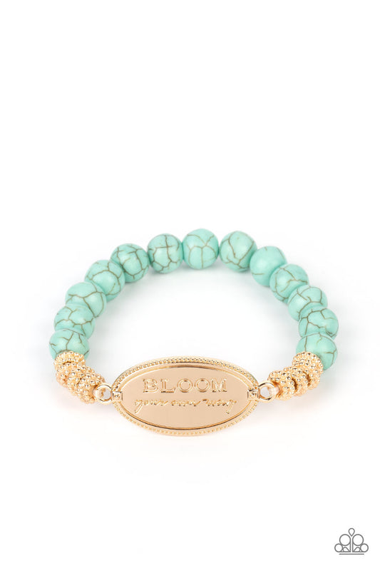 Paparazzi Bedouin Bloom - Gold Bracelet -Paparazzi Jewelry Images